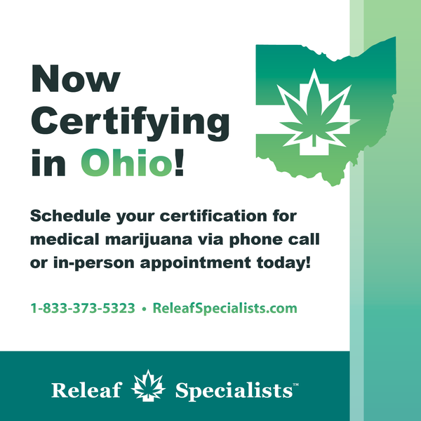 Releaf Specialists Is Now Serving Ohio Residents!